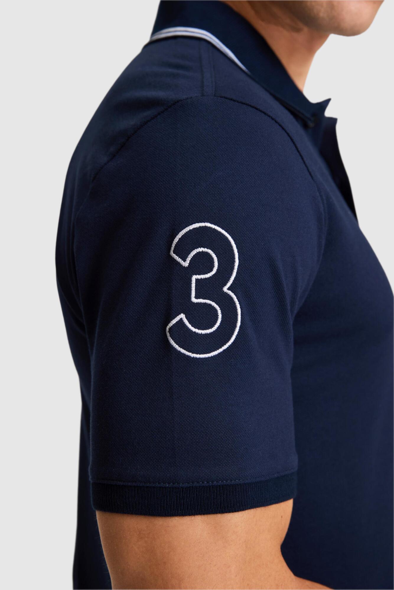 Чоловіче синє поло - Зображення 6